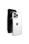 iPhone 12 Pro Max Uyumlu Kamera Korumalı Renkli Çerçeveli NVTH Garaj Kılıf-Gümüş