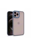 iPhone 12 Pro Max Uyumlu NVTH Flora Kılıf-Sierra Mavi
