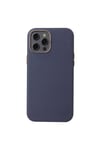 iPhone 12 Pro Max Uyumlu NVTH Leathersafe Wireless Kılıf-Lacivert