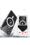 iPhone 12 Pro Max Uyumlu NVTH Tacsafe Wireless Kılıf-Renksiz