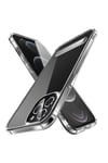 iPhone 12 Pro Max Uyumlu Standlı Şeffaf Silikon NVTH L-Stand Kılıf-Renksiz