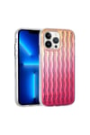 iPhone 12 Pro Uyumlu Kabartmalı Dalga Tasarımlı Silikon NVTH İsmira Kılıf-NO8