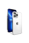 iPhone 12 Pro Uyumlu Kamera Korumalı Renkli Çerçeveli NVTH Garaj Kılıf-Gümüş