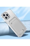 iPhone 12 Pro Uyumlu Kartlıklı Şeffaf NVTH Setra Clear Silikon Kılıf-Renksiz