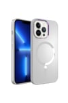 iPhone 12 Pro Uyumlu Magsafe Wireless Şarj Özellikli NVTH Stil Kılıf-Beyaz