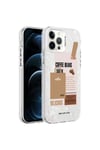 iPhone 12 Pro Uyumlu Mermer Desenli NVTH Marbello Kılıf-Kahverengi
