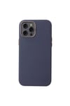 iPhone 12 Pro Uyumlu NVTH Leathersafe Wireless Kılıf-Lacivert