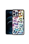iPhone 12 Pro Uyumlu NVTH M-Fit Desenli Kılıf-Butterfly No3