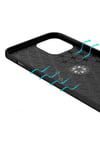iPhone 12 Pro Uyumlu NVTH Ravel Silikon Kılıf-Mavi