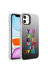 iPhone 12 Uyumlu Desenli NVTH Silver Sert Kılıf-You