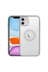 iPhone 12 Uyumlu Kamera Korumalı Logo Gösteren NVTH Esta Kılıf-Gümüş