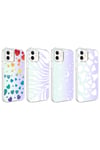 iPhone 12 Uyumlu NVTH M-Blue Desenli Kılıf-Moon No4