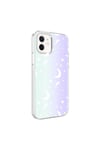 iPhone 12 Uyumlu NVTH M-Blue Desenli Kılıf-Moon No4