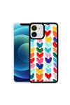 iPhone 12 Uyumlu NVTH M-Fit Desenli Kılıf-Heart No6