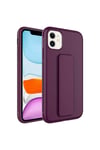 iPhone 12 Uyumlu NVTH Qstand Kılıf-Mürdüm