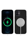 iPhone 12 Uyumlu NVTH Silksafe Wireless Kılıf-Siyah