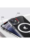 iPhone 12 Uyumlu NVTH Tacsafe Wireless Kılıf-Renksiz