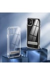 iPhone 12 Uyumlu Standlı Şeffaf Silikon NVTH L-Stand Kılıf-Renksiz