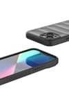 iPhone 13 Kılıf Esnek TPU Oyuklu Arka Yüzey Tasarımlı NVTH Etnik Silikon Kapak - Kırmızı