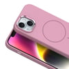 iPhone 13 Kılıf M-Safe Şarj Özellikli Metal Kamera Çerçeveli NVTH Edi Silikon Kapak - Lavendery Gray
