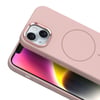 iPhone 13 Kılıf M-Safe Şarj Özellikli Metal Kamera Çerçeveli NVTH Edi Silikon Kapak - Lavendery Gray