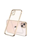 iPhone 13 Mini Uyumlu NVTH Mat Gbox Kılıf-Gold
