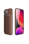 iPhone 13 Mini Uyumlu NVTH Negro Silikon Kılıf-Kahverengi