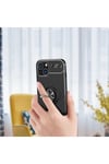 iPhone 13 Mini Uyumlu NVTH Ravel Silikon Kılıf-Siyah