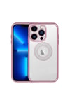 iPhone 13 Pro Max Uyumlu Kamera Korumalı Logo Gösteren NVTH Esta Kılıf-Rose Gold