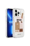 iPhone 13 Pro Max Uyumlu Mermer Desenli NVTH Marbello Kılıf-Kahverengi