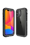 iPhone 13 Pro Max Uyumlu NVTH 1-1 Su Geçirmez Kılıf-Siyah