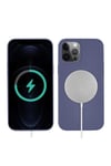 iPhone 13 Pro Max Uyumlu NVTH Silksafe Wireless Kılıf-Mor