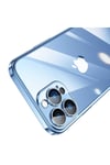 iPhone 13 Pro Max Uyumlu Sert PC Renkli Çerçeveli NVTH Riksos Kılıf-Siyah