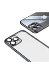 iPhone 13 Pro Max Uyumlu Sert PC Renkli Çerçeveli NVTH Riksos Kılıf-Mavi