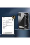 iPhone 13 Pro Max Uyumlu Standlı Şeffaf Silikon NVTH L-Stand Kılıf-Renksiz