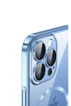 iPhone 13 Pro Max Uyumlu Wireless Şarj Özellikli Sert PC NVTH Riksos Magsafe Kılıf-Siyah