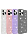 iPhone 13 Pro Uyumlu AiHTTgli Parlak Tasarımlı NVTH Snow Kılıf-Pembe