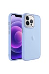 iPhone 13 Pro Uyumlu Buzlu Sert PC NVTH May Kılıf-Lila