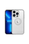 iPhone 13 Pro Uyumlu Kamera Korumalı Logo Gösteren NVTH Esta Kılıf-Gümüş
