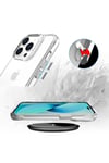 iPhone 13 Pro Uyumlu NVTH Şeffaf Ultra İnce AiHTTg Tasarımlı Okka Kılıf-Renksiz