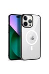 iPhone 13 Pro Uyumlu NVTH Wireless Şarj Özellikli Pixel Magsafe Kılıf-Siyah