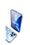 iPhone 13 Pro Uyumlu Wireless Şarj Özellikli Sert PC NVTH Riksos Magsafe Kılıf-Siyah