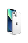 iPhone 13 Uyumlu Kamera Korumalı Renkli Çerçeveli NVTH Garaj Kılıf-Gümüş