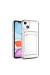 iPhone 13 Uyumlu Kartlıklı Şeffaf NVTH Setra Clear Silikon Kılıf-Renksiz