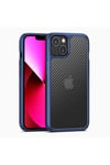 iPhone 13 Uyumlu NVTH İnoks Kılıf-Mavi