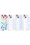 iPhone 13 Uyumlu NVTH M-Blue Desenli Kılıf-Moon No4