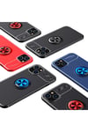 iPhone 13 Uyumlu NVTH Ravel Silikon Kılıf-Siyah-Mavi