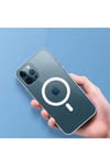 iPhone 13 Uyumlu NVTH Tacsafe Wireless Kılıf-Renksiz