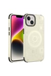 iPhone 13 Uyumlu NVTH Wireless Şarj Özellikli Desenli Hot Kılıf-Gold