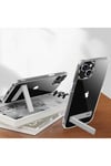 iPhone 13 Uyumlu Standlı Şeffaf Silikon NVTH L-Stand Kılıf-Renksiz